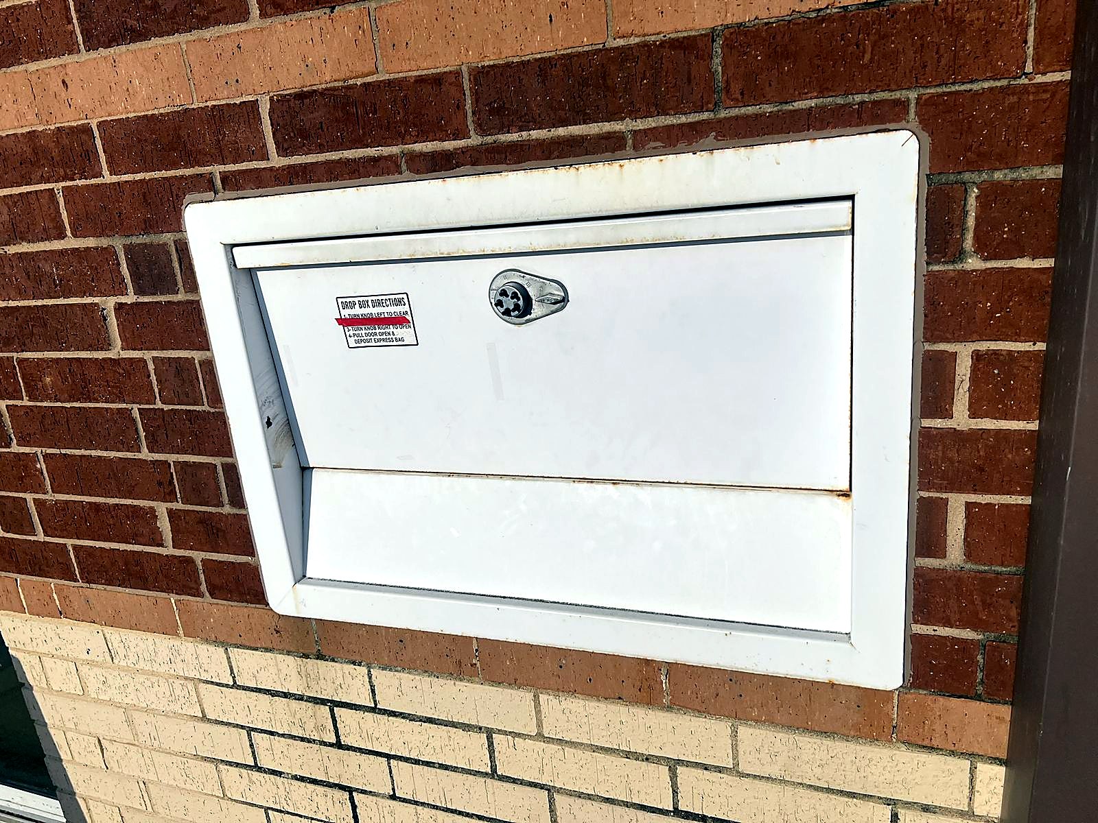 24/7 drive-thru drop-off box at Dry Clean Super Center